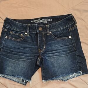 American Eagle Outfitters Dark Blue Jean Shorts